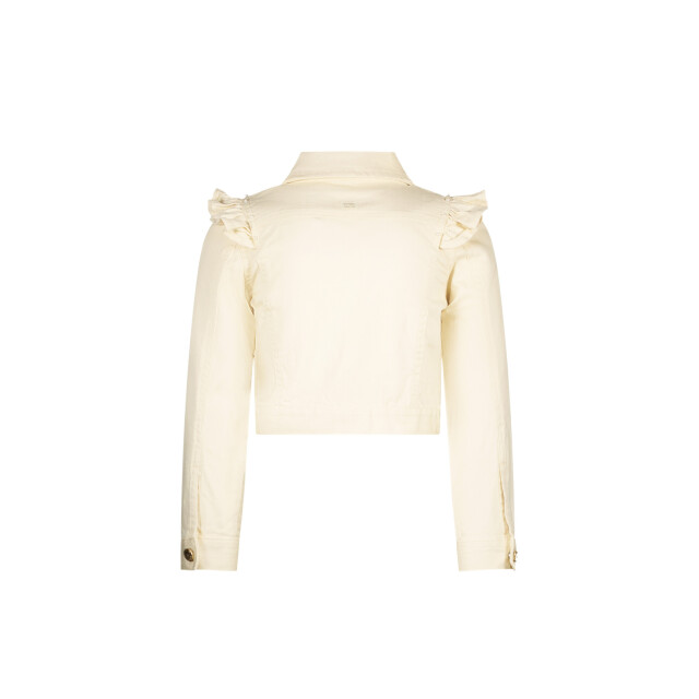 Le Chic Zomer spijkerjas meisjes wit ruffel alysum C411-5180-008 large