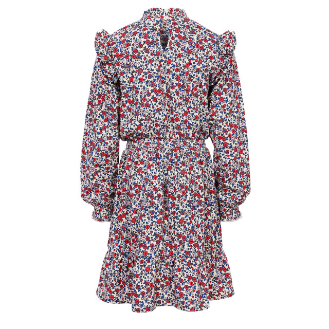 Looxs Revolution Zomer jurk meisjes jersy crinkle aop bloemen multi 2501-7807-880 large