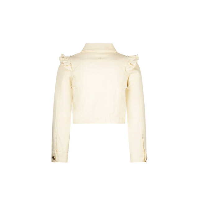Le Chic Zomer spijkerjas meisjes wit ruffel alysum C411-5180-008 large
