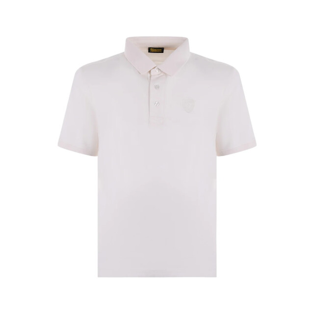 Blauer Polo top heren Blauer Wit Polo Met Wit Logo large