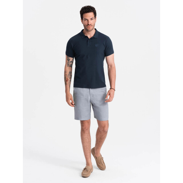Ombre Poloshirt heren korte mouw - OM-POSB-0100-NAV large