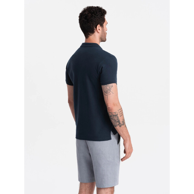 Ombre Poloshirt heren korte mouw - OM-POSB-0100-NAV large