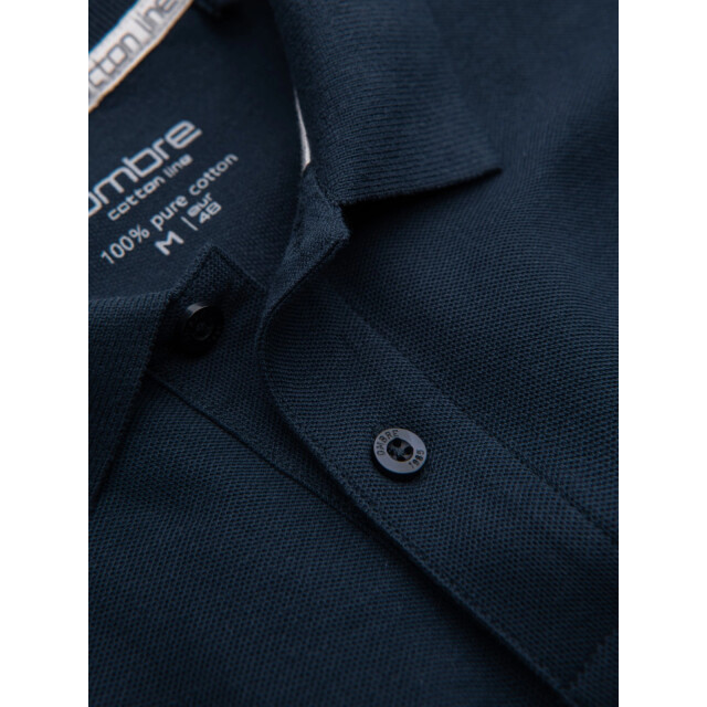 Ombre Poloshirt heren korte mouw - OM-POSB-0100-NAV large