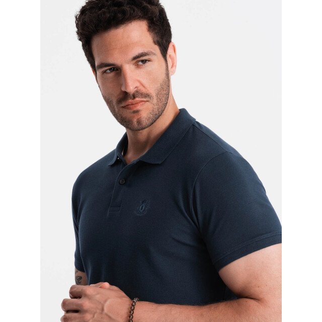 Ombre Poloshirt heren korte mouw - OM-POSB-0100-NAV large