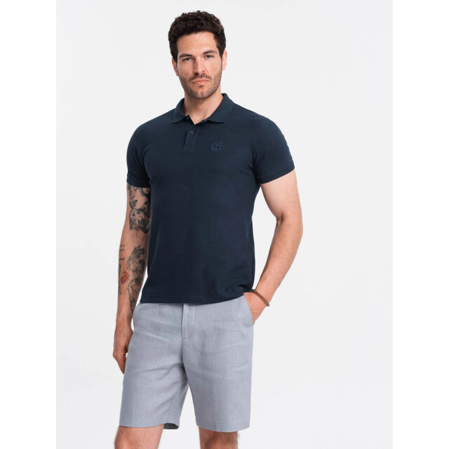 Ombre Poloshirt heren korte mouw - OM-POSB-0100-NAV large