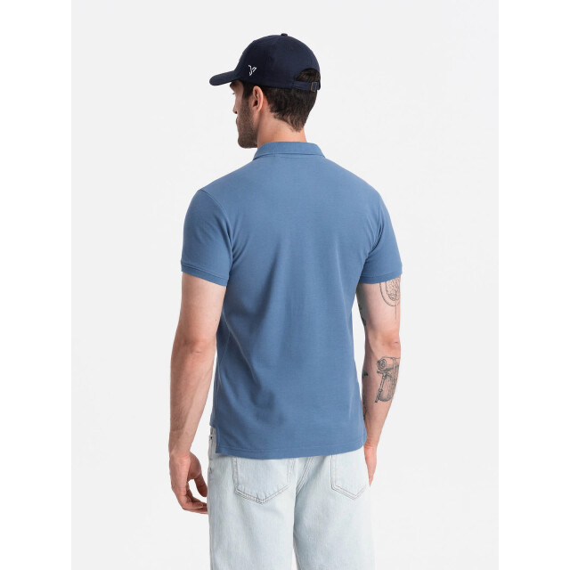 Ombre Poloshirt heren korte mouw - OM-POSB-0100-BL large