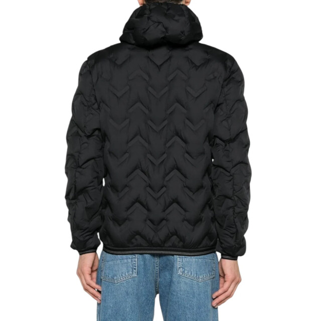 Blauer Windbreaker heren Blauer Zwart Pier Puffer Jas large