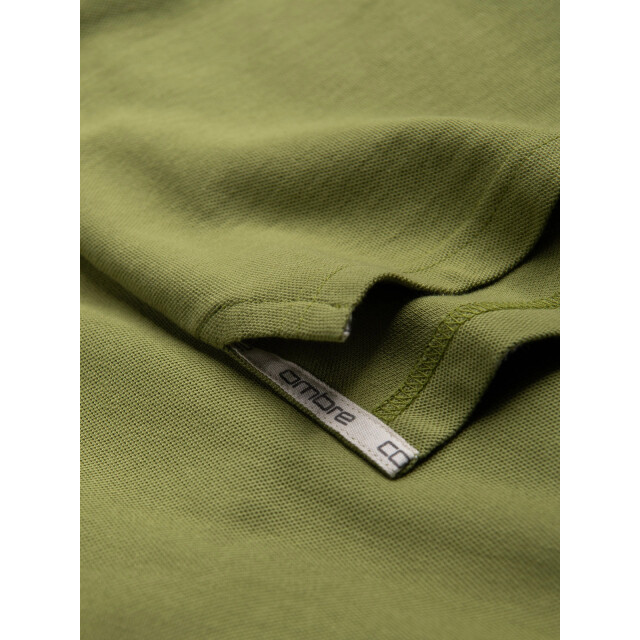Ombre Poloshirt heren korte mouw kleur 0100-ol OM-POSB-0100-OL large