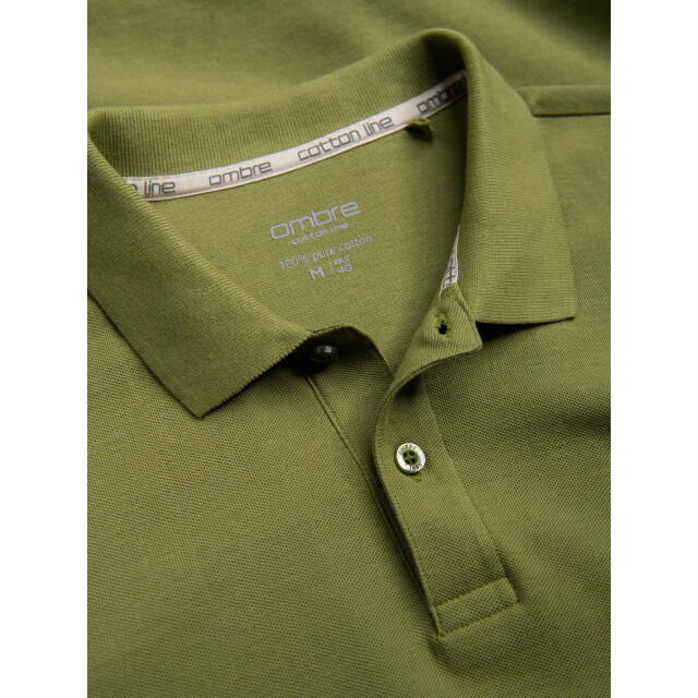 Ombre Poloshirt heren korte mouw kleur 0100-ol OM-POSB-0100-OL large