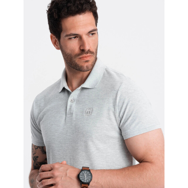 Ombre Poloshirt heren korte mouw licht 0100lg OM-POSB-0100-LG large