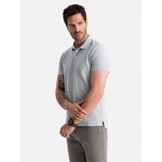 Ombre Poloshirt heren korte mouw licht 0100lg OM-POSB-0100-LG large