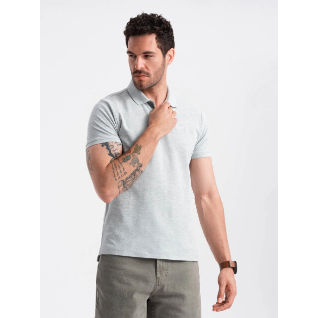 Ombre Poloshirt heren korte mouw licht 0100lg OM-POSB-0100-LG large