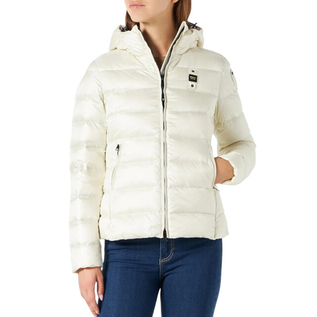 Blauer Windjack dames Blauer Wit Gewatteerde Jas large