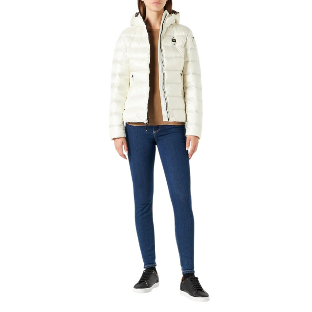 Blauer Windjack dames Blauer Wit Gewatteerde Jas large