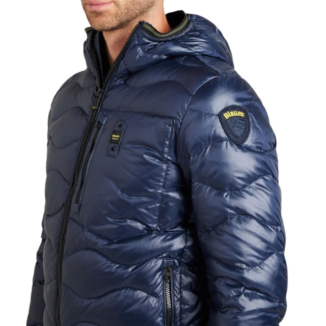Blauer Windbreaker heren Blauer Navy Jas large