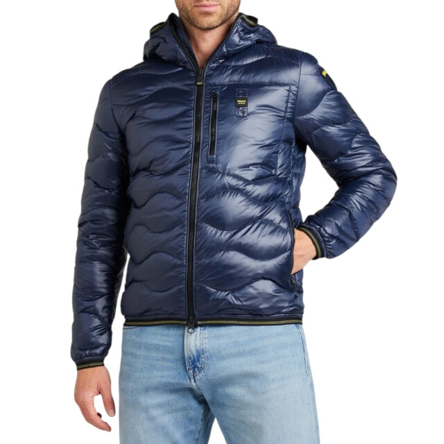 Blauer Windbreaker heren Blauer Navy Jas large