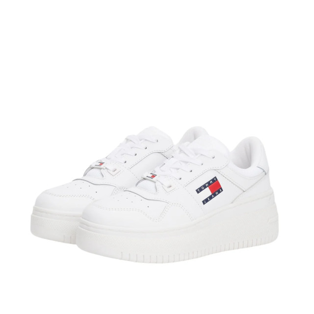 Tommy Hilfiger Polyester sneaker Tommy Hilfiger Essential Platform Sneaker Met Fijn Profiel large