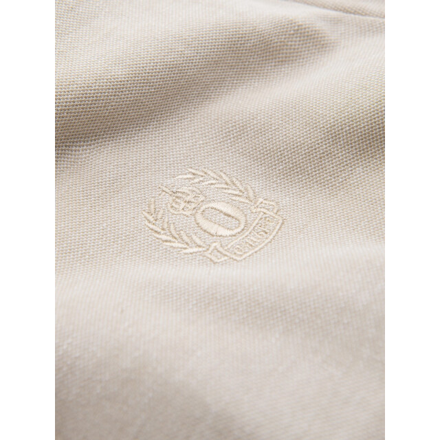 Ombre Poloshirt heren korte mouw sand melange 0109-sm OM-POSB-0109-SM large