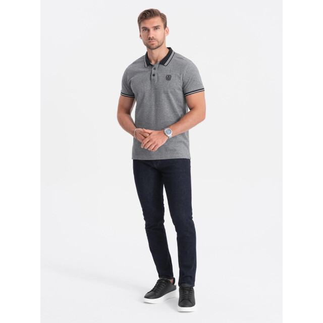 Ombre Poloshirt heren korte mouw - 0109-bm OM-POSB-0109-BM large