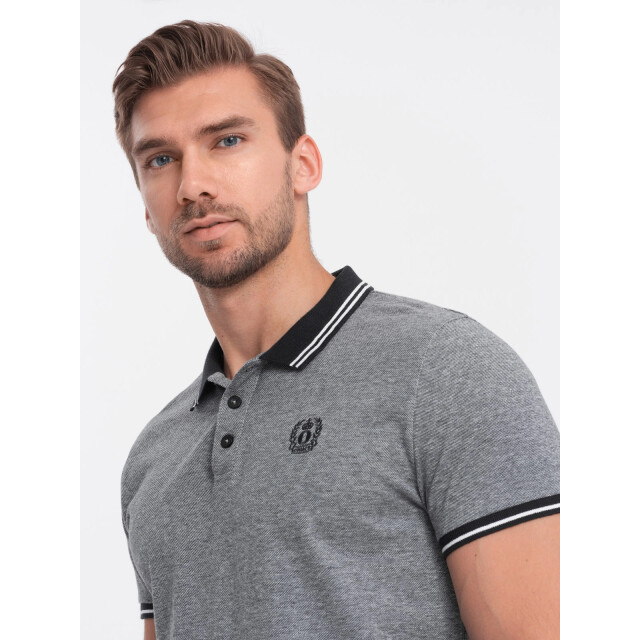 Ombre Poloshirt heren korte mouw - 0109-bm OM-POSB-0109-BM large