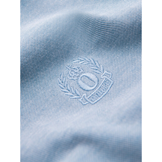 Ombre Poloshirt heren korte mouw blue melange 0109-blm OM-POSB-0109-BLM large