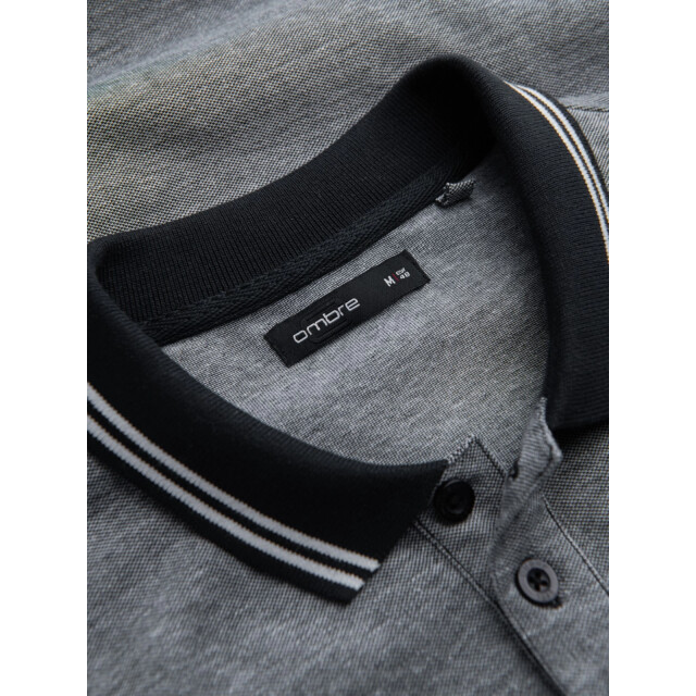 Ombre Poloshirt heren korte mouw - 0109-bm OM-POSB-0109-BM large