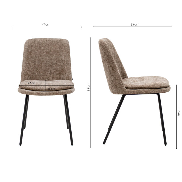 Kick Collection Kick eetkamerstoel jet - 3040854 large