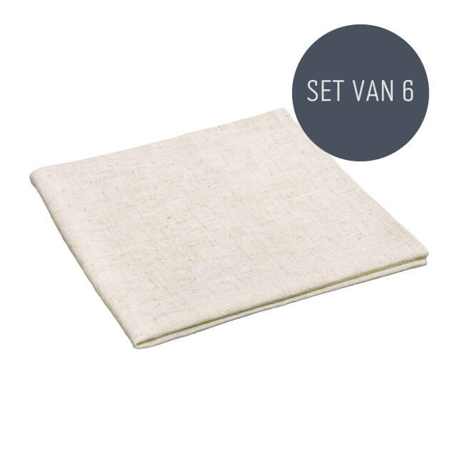 QUVIO Servet – katoen – 40x40cm – – set van 6 3031187 large