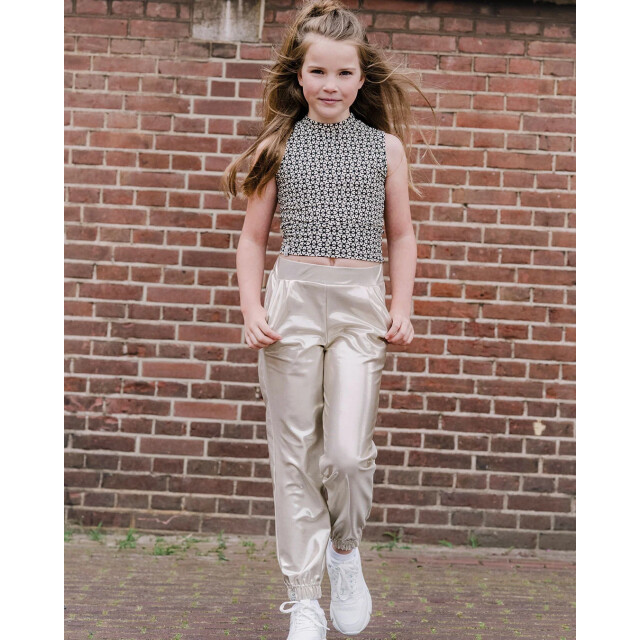 Kiestone Zomer broek meisjes shiny sammy KS9772-shiny gold large