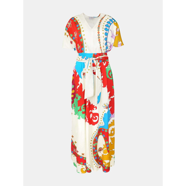 Mucho Gusto ® jurk lago maggiore classic veelkleurig MUCHO GUSTO® Jurk Lago Maggiore Classic Veelkleurig large