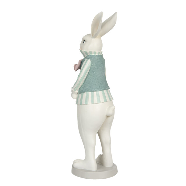 Clayre & Eef Clayre & eef beeld konijn 17x15x53 cm groen polyresin woonaccessoires 1934378 large