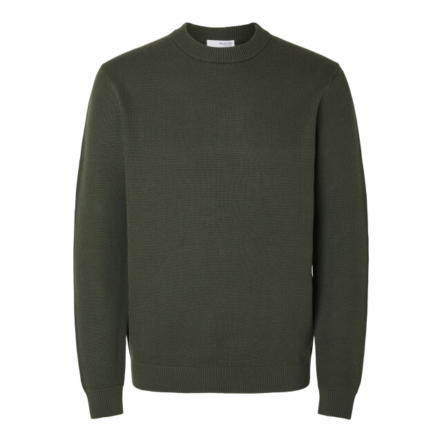 Selected Slhdane ls knit structure crew neck 16092599 large