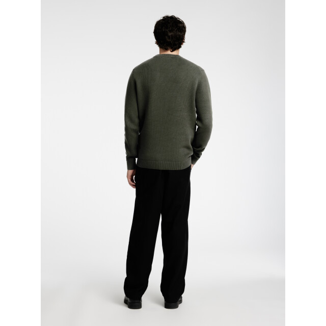 Selected Slhdane ls knit structure crew neck 16092599 large