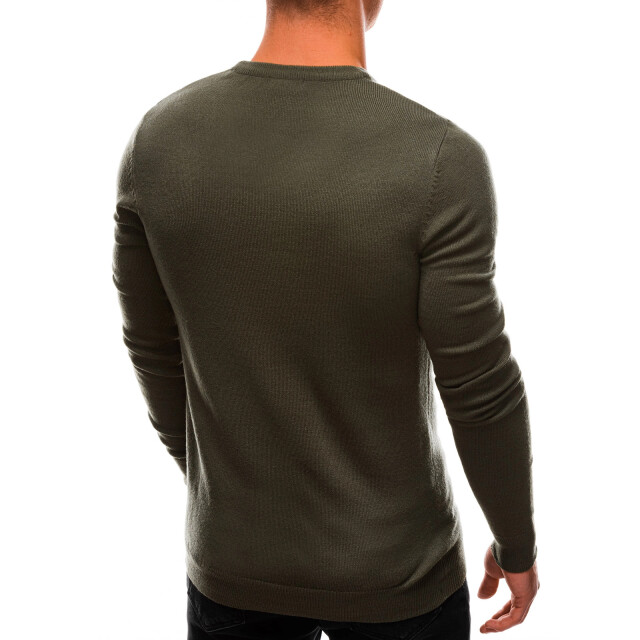 Edoti Sweater heren basic italian olive ed0100dg ED0100DG large