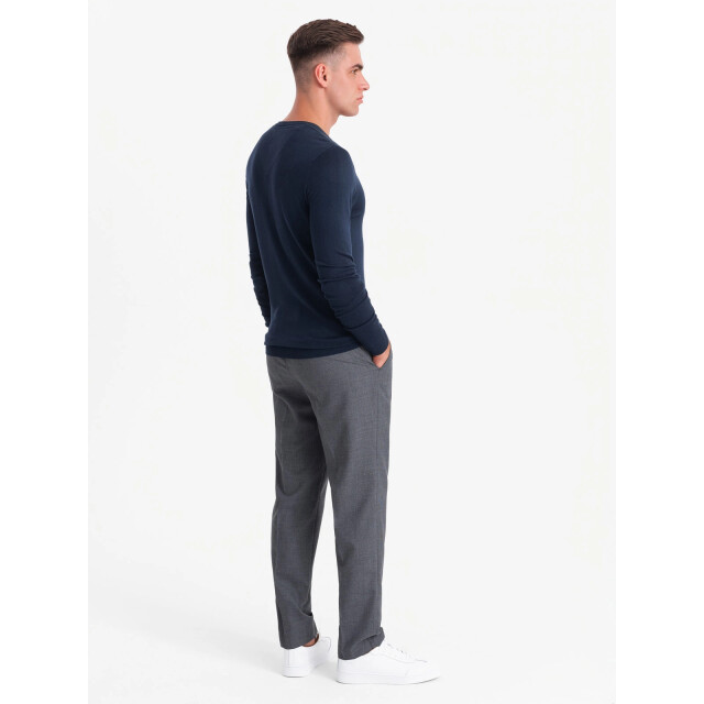 Ombre Heren v-hals sweater ribgebreide boorden - bs-0107nv BS-0107NV large