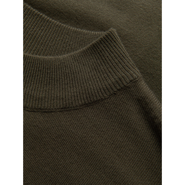 Ombre Heren v-hals sweater half turtleneck olijf tn-0100go TN-0100GO large