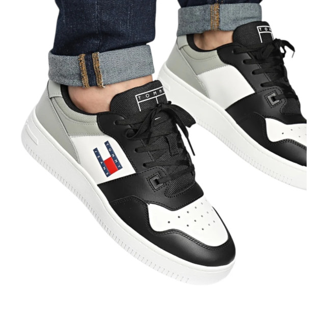 Tommy Hilfiger Polyester sneaker Tommy Hilfiger Baskets Retro Essential 1395 Faded Willow Black large