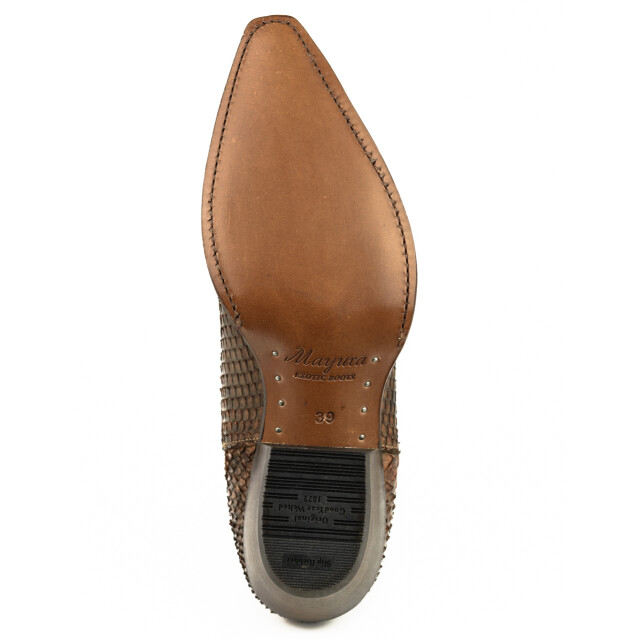 Mayura Boots Cowboy laarzen marie-2496- natural MARIE-2496-PYTHON NATURAL COGNAC large