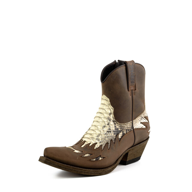 Mayura Boots Cowboy laarzen 12-crazy old sadale/ natural 12-CRAZY OLD SADALE/PYTHON NATURAL large