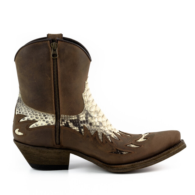 Mayura Boots Cowboy laarzen 12-crazy old sadale/ natural 12-CRAZY OLD SADALE/PYTHON NATURAL large