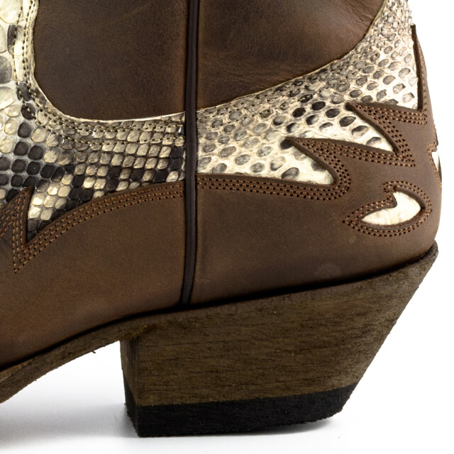 Mayura Boots Cowboy laarzen 12-crazy old sadale/ natural 12-CRAZY OLD SADALE/PYTHON NATURAL large