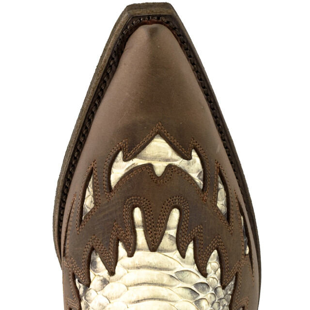 Mayura Boots Cowboy laarzen 12-crazy old sadale/ natural 12-CRAZY OLD SADALE/PYTHON NATURAL large