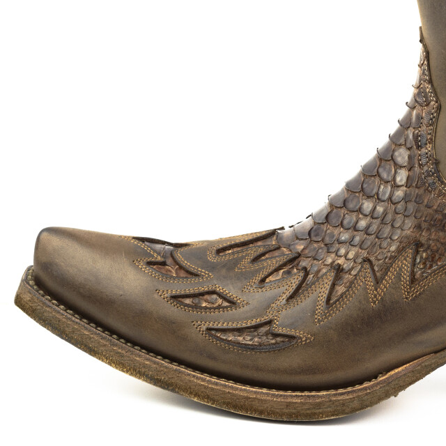 Mayura Boots Cowboy laarzen 12-crazy old sadale/ castaña mate 12-CRAZY OLD SADALE/PYTHON CASTAÑA MATE large