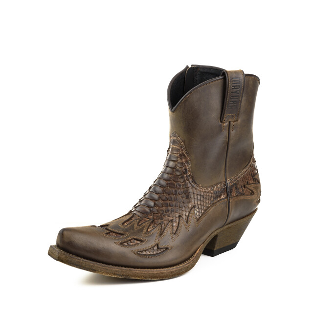 Mayura Boots Cowboy laarzen 12-crazy old sadale/ castaña mate 12-CRAZY OLD SADALE/PYTHON CASTAÑA MATE large