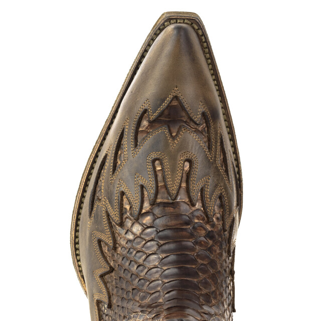 Mayura Boots Cowboy laarzen 12-crazy old sadale/ castaña mate 12-CRAZY OLD SADALE/PYTHON CASTAÑA MATE large
