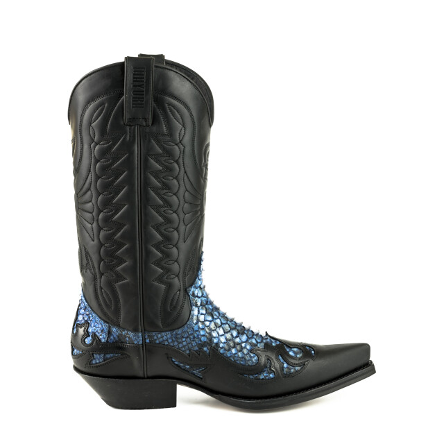 Mayura Boots Cowboy laarzen 1935-0106-crazy old negro/ azul- 1935-0106-CRAZY OLD NEGRO/PYTHON AZUL- large