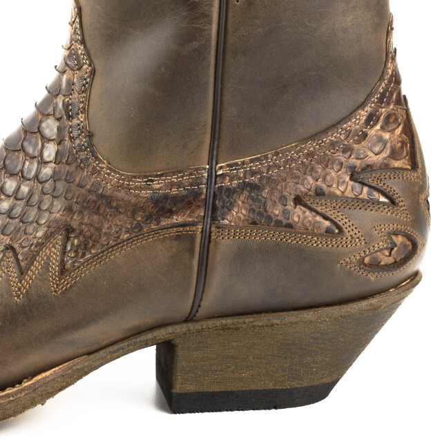 Mayura Boots Cowboy laarzen 12-crazy old sadale/ castaña mate 12-CRAZY OLD SADALE/PYTHON CASTAÑA MATE large