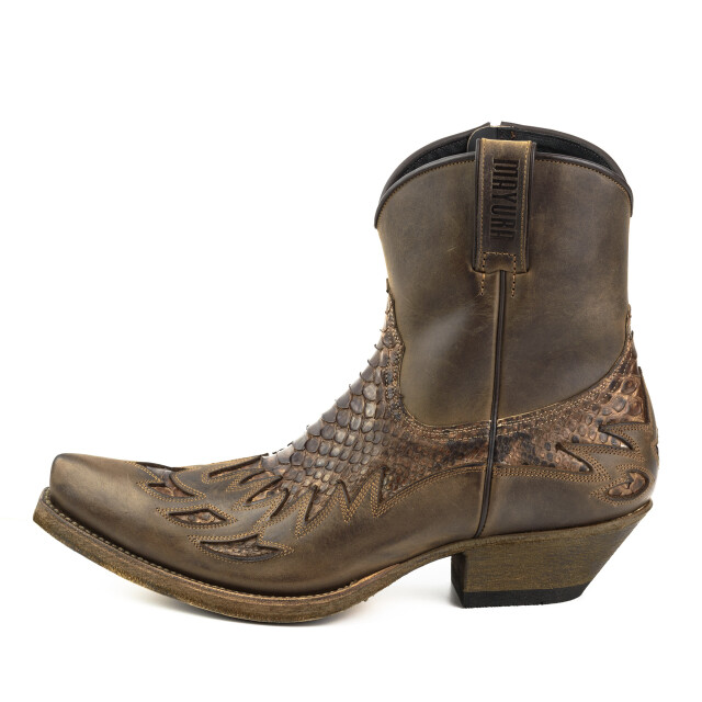 Mayura Boots Cowboy laarzen 12-crazy old sadale/ castaña mate 12-CRAZY OLD SADALE/PYTHON CASTAÑA MATE large