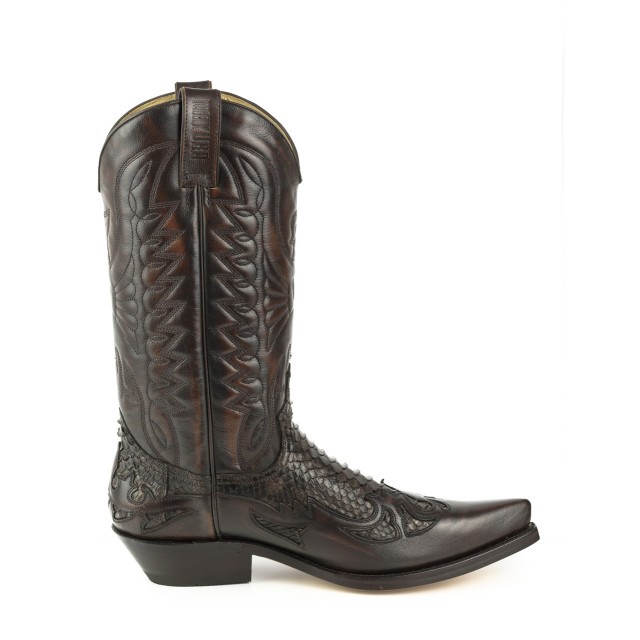 Mayura Boots Cowboy laarzen 1935-milanelo zamora/ marron 1935-MILANELO ZAMORA/PYTHON MARRON large