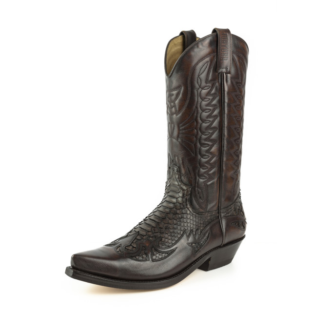 Mayura Boots Cowboy laarzen 1935-milanelo zamora/ marron 1935-MILANELO ZAMORA/PYTHON MARRON large